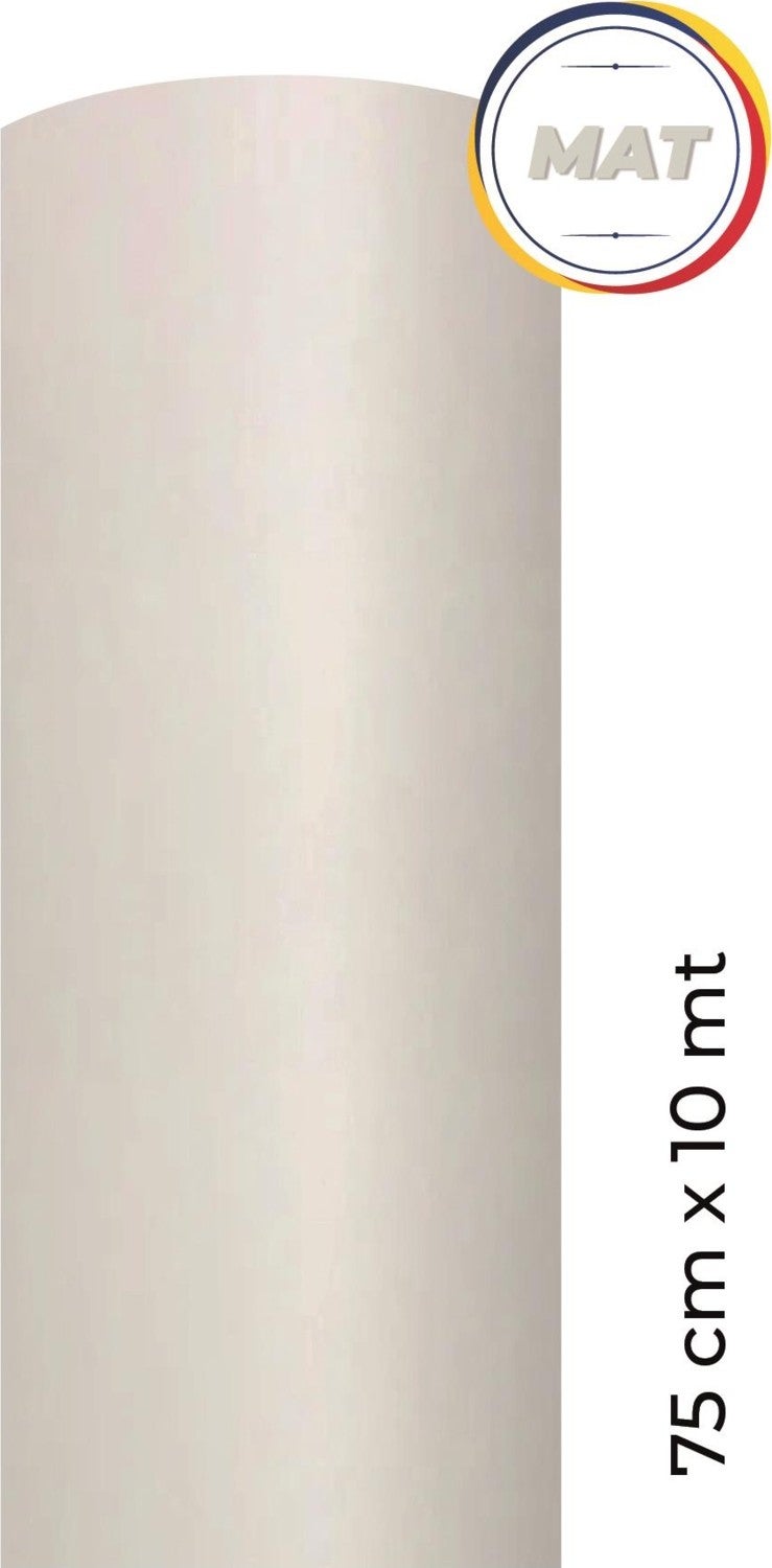 Ecce Matte White Self Adhesive Coating Foil 75 CM X 10 MT  - Image 1