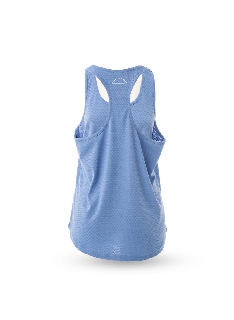 گریوِٹی فورس قميص بدون أكمام نسائي من جرافيتي فورس – قطن برقبة دائرية، مسامي وسريع الجفاف، مثالي للتمارين الرياضية والجيم والملابس الصيفية اليومية والملابس الرياضية - Image 3