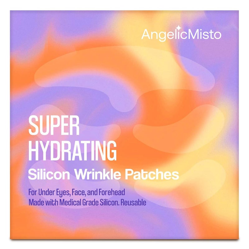 AngelicMisto Reusable Silicone Patches for Under Eye Face and Forehead Wrinkles
