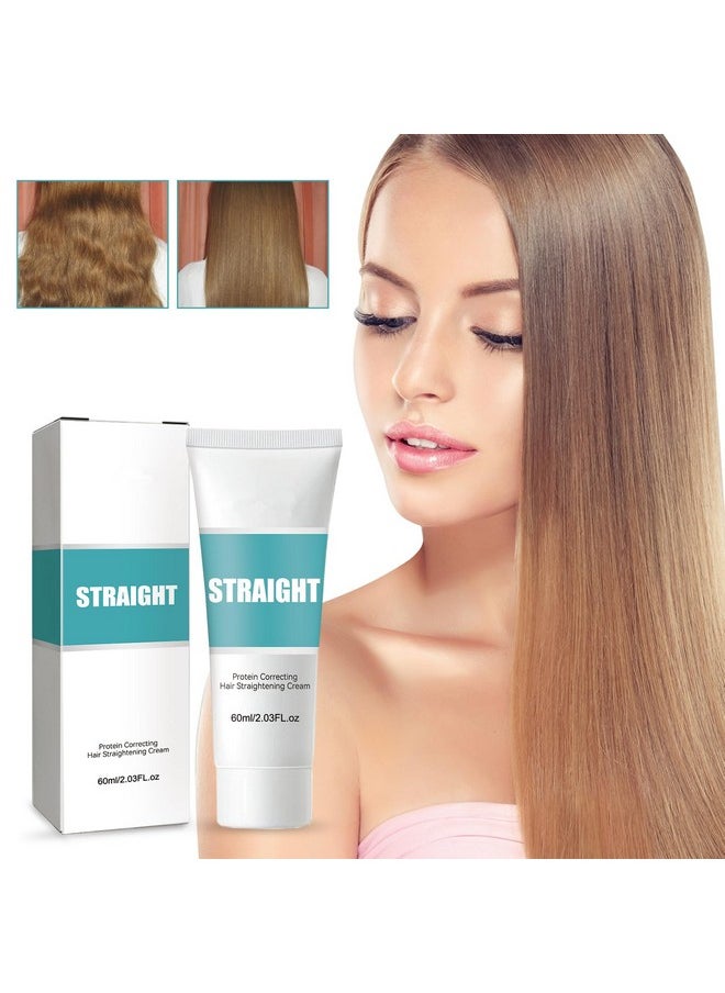Biuhorey - Protein Hair Straightening Cream 2023 New Protein Correcting Hair Straightening Cream Silk & Gloss Hair Straightening Cream Maigoole Hair Straightening Cream For Curly Hair (2Pc) - Image 1