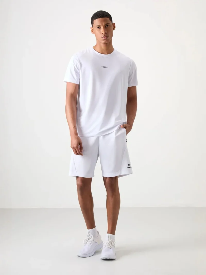 تومي لايف TOMMY Men's Polyester Knit Sweat Shorts