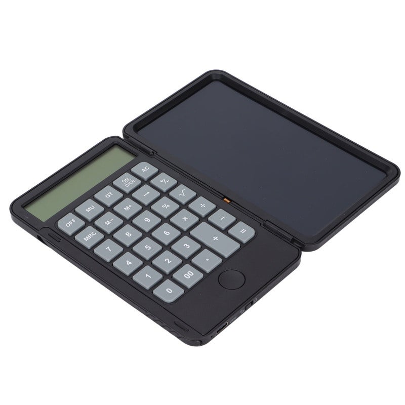 Calculator Writing Tablet with Flip Design Portable Desk Calculator - Rechargeable Handheld Calculator and Writing Board for Office Home Use - Image 5