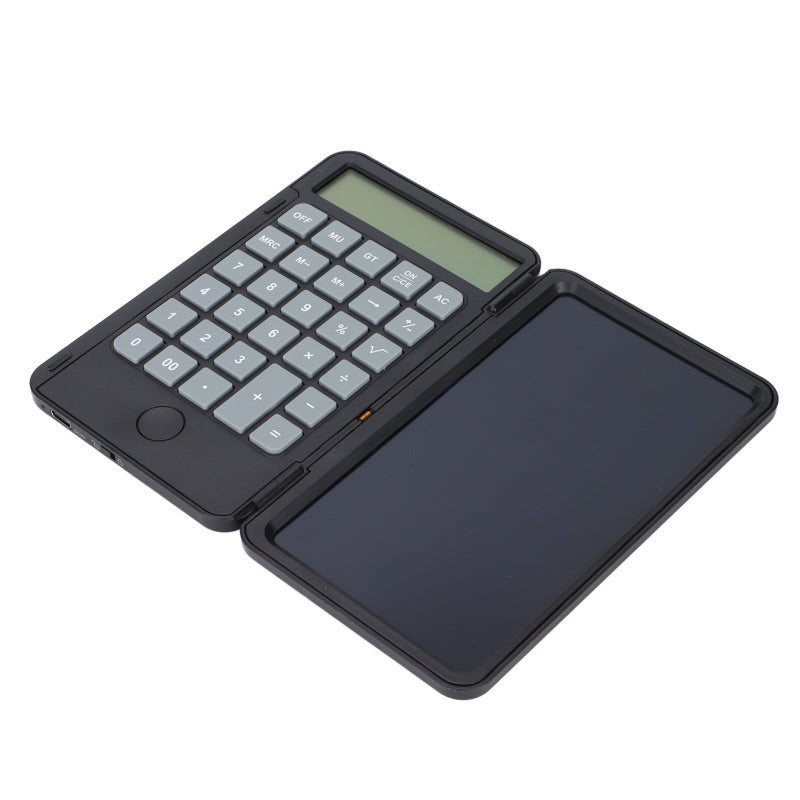 Calculator Writing Tablet with Flip Design Portable Desk Calculator - Rechargeable Handheld Calculator and Writing Board for Office Home Use - Image 3