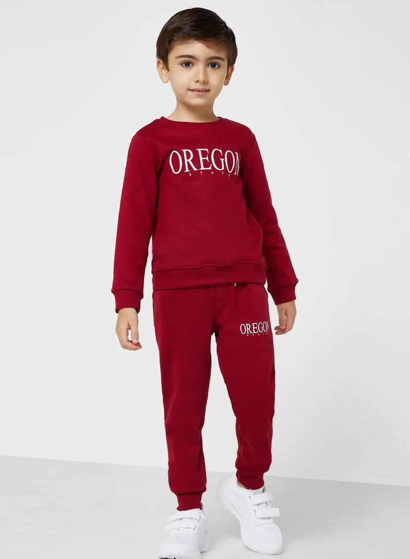 Pinata Boys Printed Sweatshirt And Jogger Set