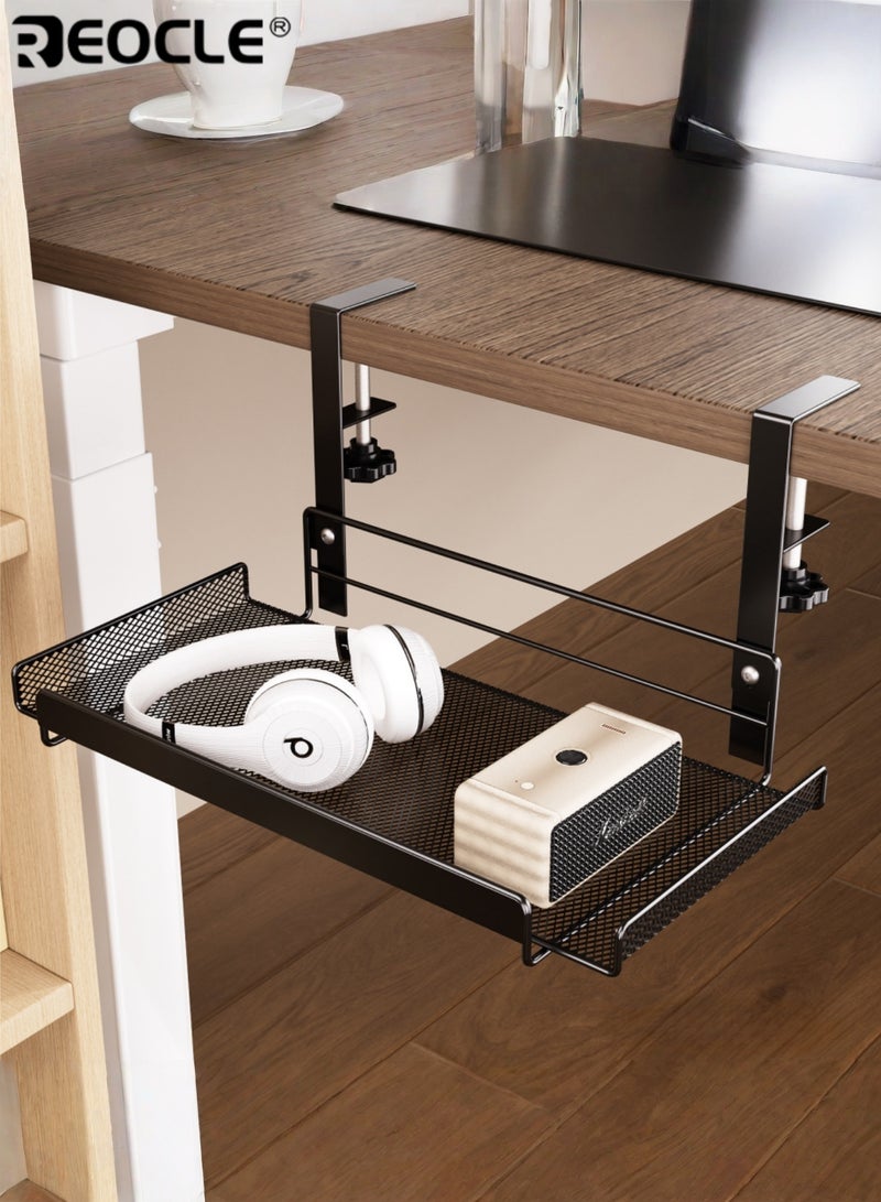 ريوكل صينية لتنظيم الكابلات أسفل المكتب، بدون تركيب مثقاب، منظم أسلاك بتصميم متين وهيكل متين للاستخدام على مكتب الكمبيوتر. - Image 4