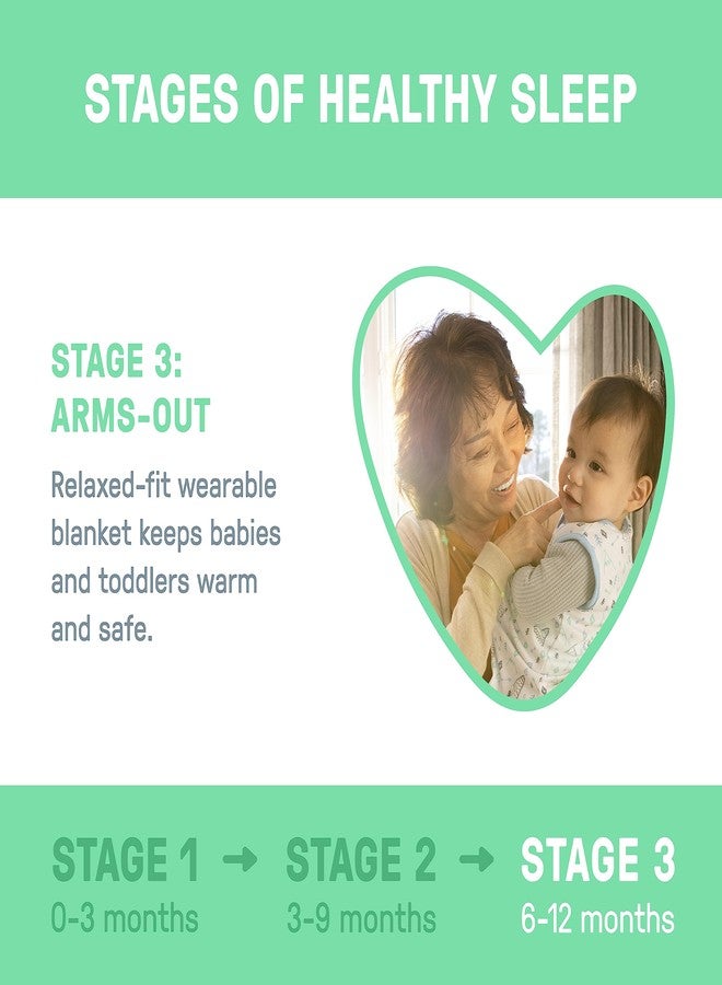 SwaddleMe by Ingenuity Night Sack Sleeper, For Ages 6-12 Months, 16-24 Pounds, Up to 30 Inches Long, 2-Pack Loose-fit Baby Swaddle Sack Wearable Blanket - Image 5