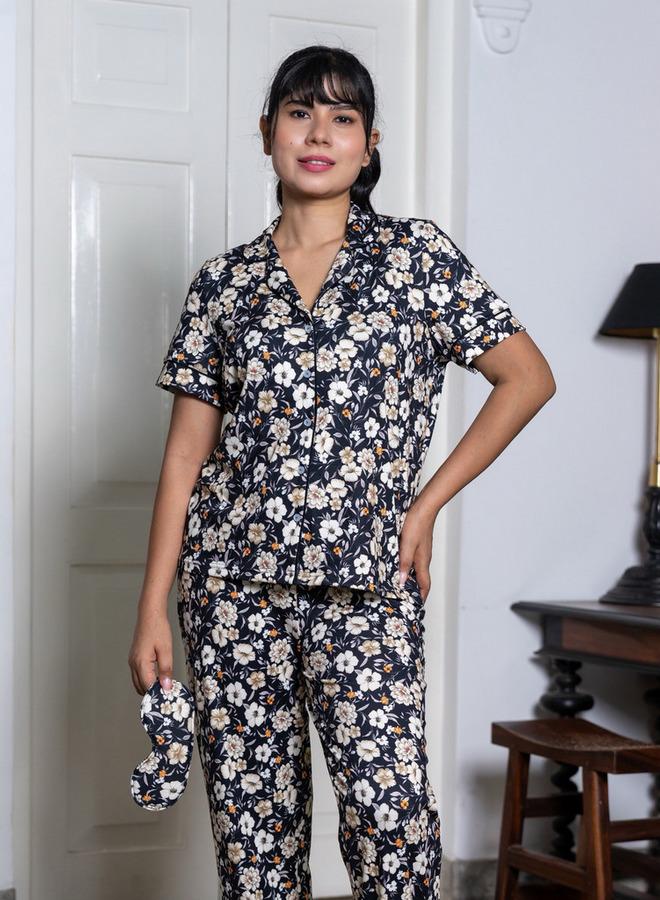 Aadaraya Pyjama Set Button-Down Shirt & Trousers - Image 1