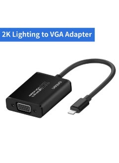 onten Onten Compatible with iPhone ipad to VGA Adapter iPhone Lighting to VGA Adapter 1080P Digital AV Adapter Connector Cord Compatible with iPhone Xs Max XR 8 7 6Plus to TV Projector Monitor Computer  - Image 2
