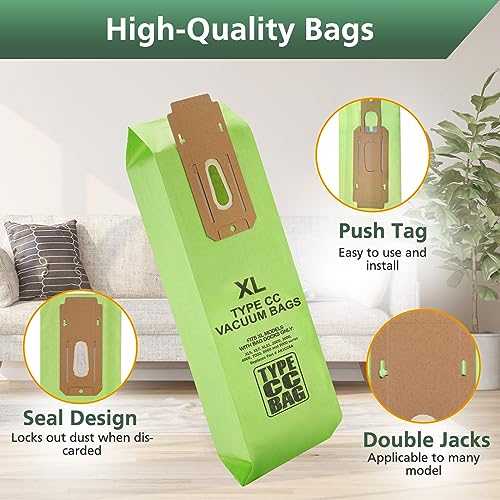 isinlive 16 Packs Vacuum Bags for Oreck Type CC, Compatible with All Oreck XL Upright Vacuum Cleaner - Replaces Part # CCPK8DW - Image 3