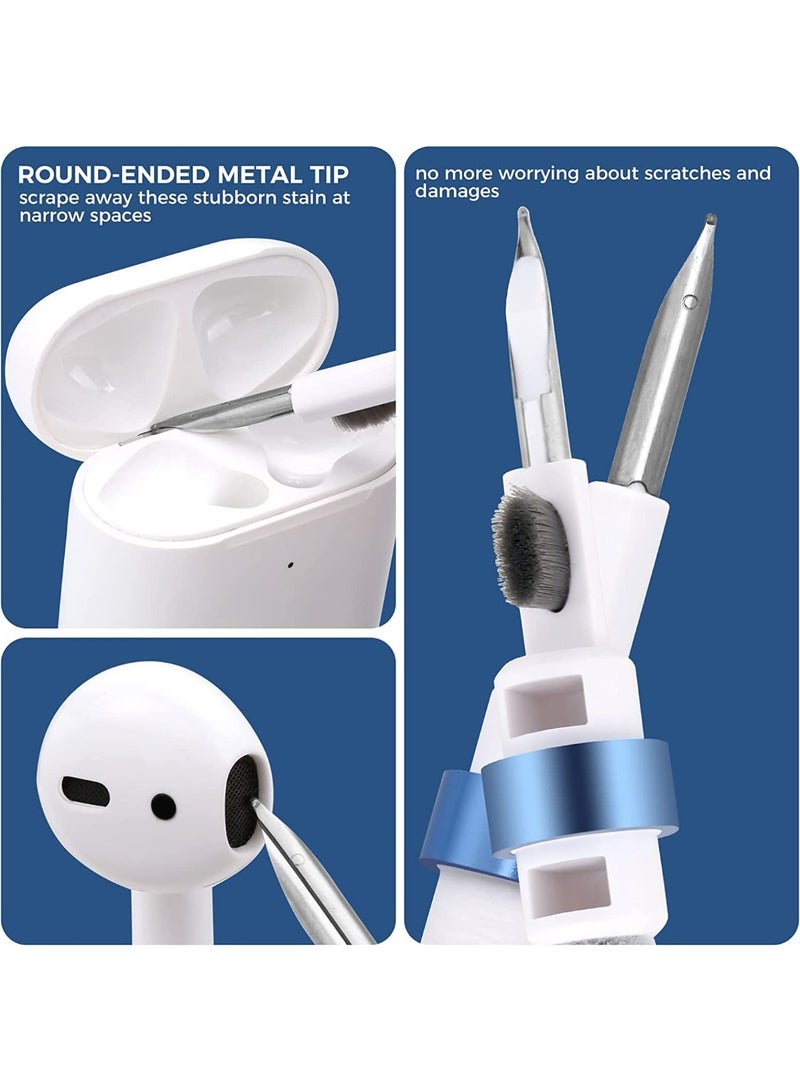 طقم تنظيف 4 في 1 لعلبة سماعات AirPods – أدوات تنظيف لـ iPhone ولوحة المفاتيح – قلم تنظيف ناعم لعلبة سماعات البلوتوث – متوافق مع هواوي وسامسونج وشاومي والمزيد - Image 5