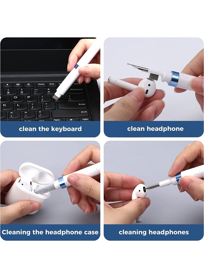 طقم تنظيف 4 في 1 لعلبة سماعات AirPods – أدوات تنظيف لـ iPhone ولوحة المفاتيح – قلم تنظيف ناعم لعلبة سماعات البلوتوث – متوافق مع هواوي وسامسونج وشاومي والمزيد - Image 3