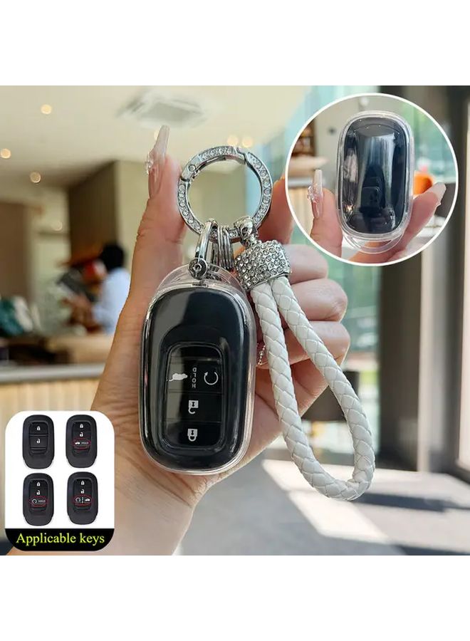 Transparent TPU Car Key Case Cover For Honda Civic Accord HR V CR V 2022 2023 - Image 5
