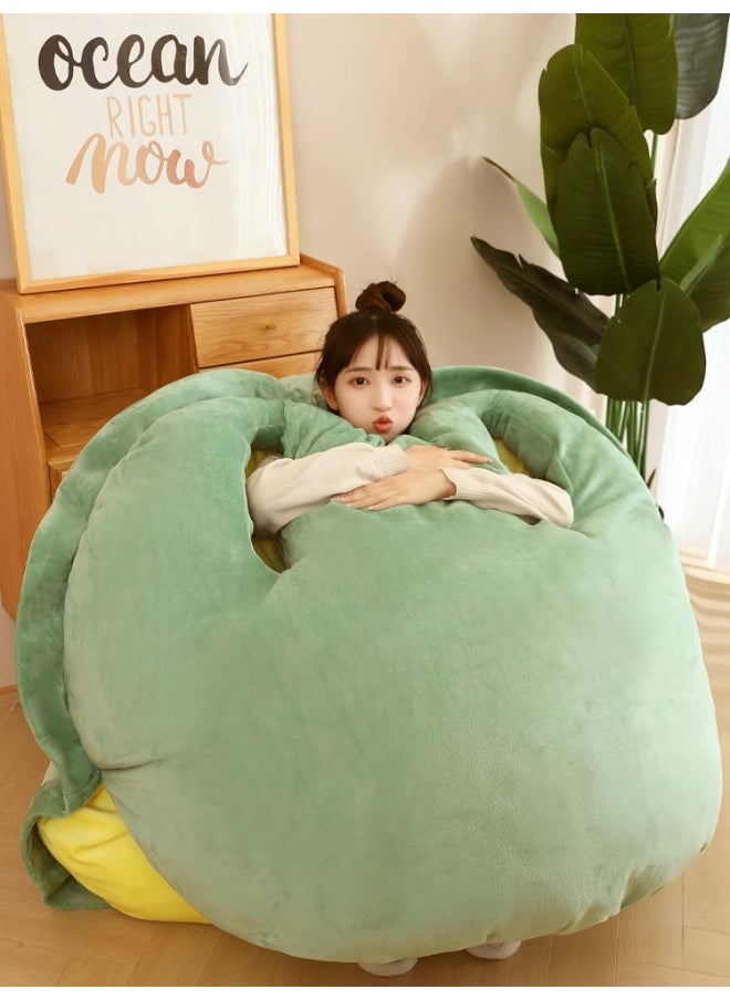 Generic - Wearable Turtle Shell Cushion Doll Sleeping Bag Lazy Doll Sofa Bee Clothes Wear Large Top Clothes Toy/doll Cushion-Specifications:100cm  No Cotton In Front-Color:Turtle Shell - Image 1