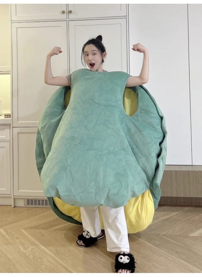 Generic - Wearable Turtle Shell Cushion Doll Sleeping Bag Lazy Doll Sofa Bee Clothes Wear Large Top Clothes Toy/doll Cushion-Specifications:100cm  No Cotton In Front-Color:Turtle Shell - Image 1