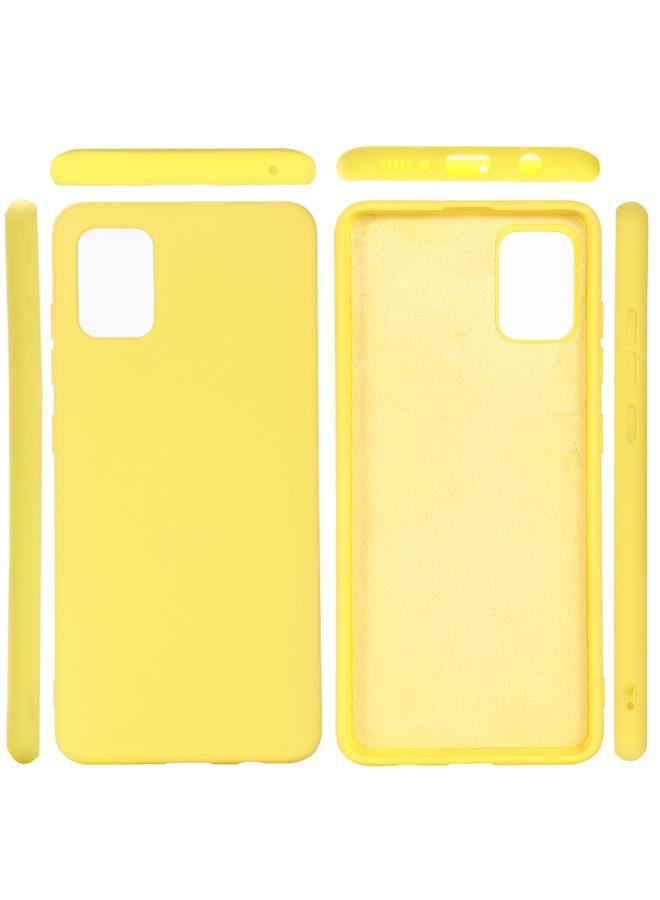 اس-توب جراب لهاتف Samsung Galaxy A51 5G مصنوع من السيليكون السائل بلون سادة ومضاد للصدمات وغطاء حماية كامل - Image 5