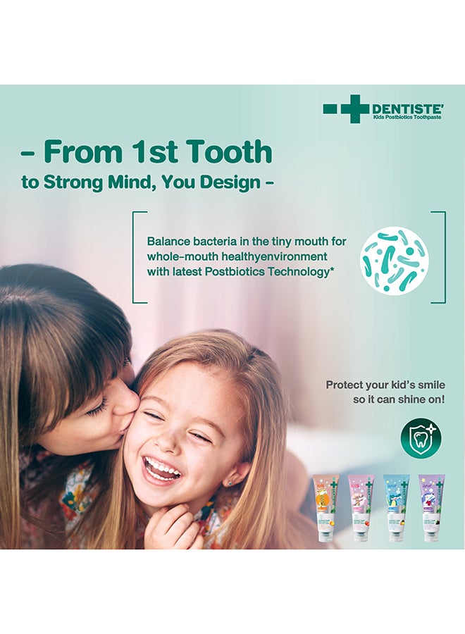 DENTISTE Kids Postbiotics Toothpaste 60G. Strawberry Flavour - For Kids Of Age 1+. - Image 3