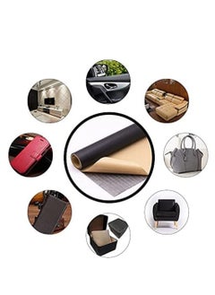 Generic Leather adhesive sticker for sofa, car seat and handbag-black one piece-35 × 8 inch - 14 × 8 inch number 1-from Rana store  - Image 2