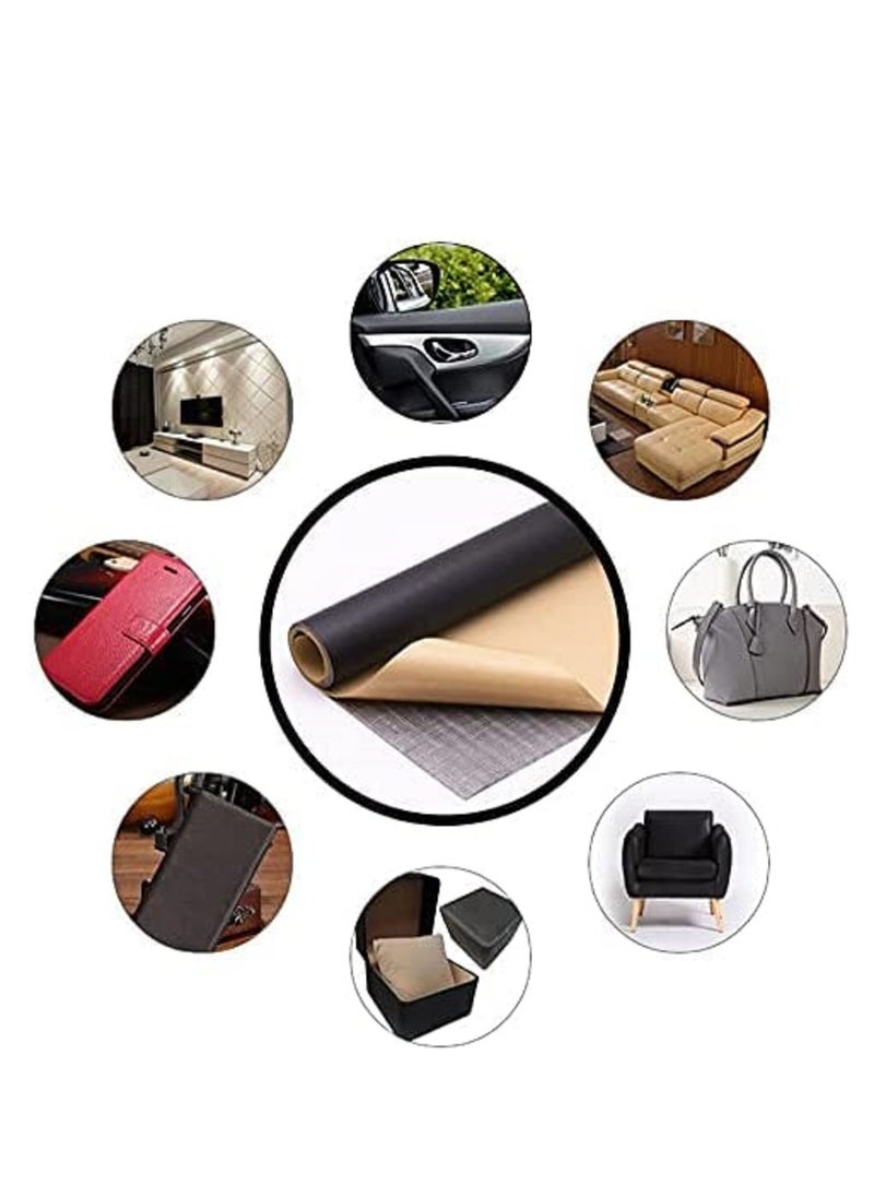 Generic Leather adhesive sticker for sofa, car seat and handbag-black one piece-35 × 8 inch - 14 × 8 inch number 1-from Rana store  - Image 2