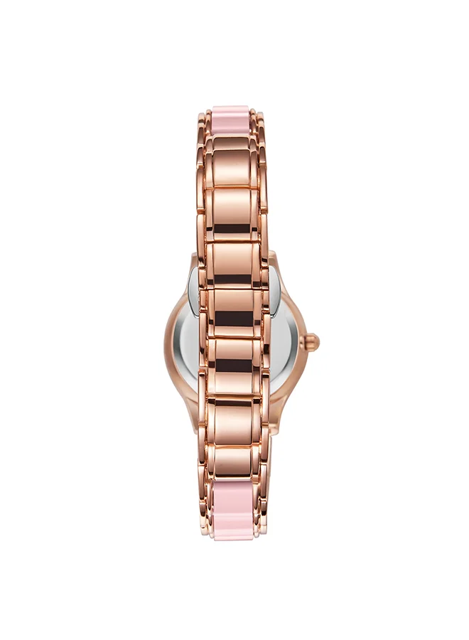 KENNETH SCOTT Kenneth Scott Women's Pink Dial Analog Watch - K23517-RCPP