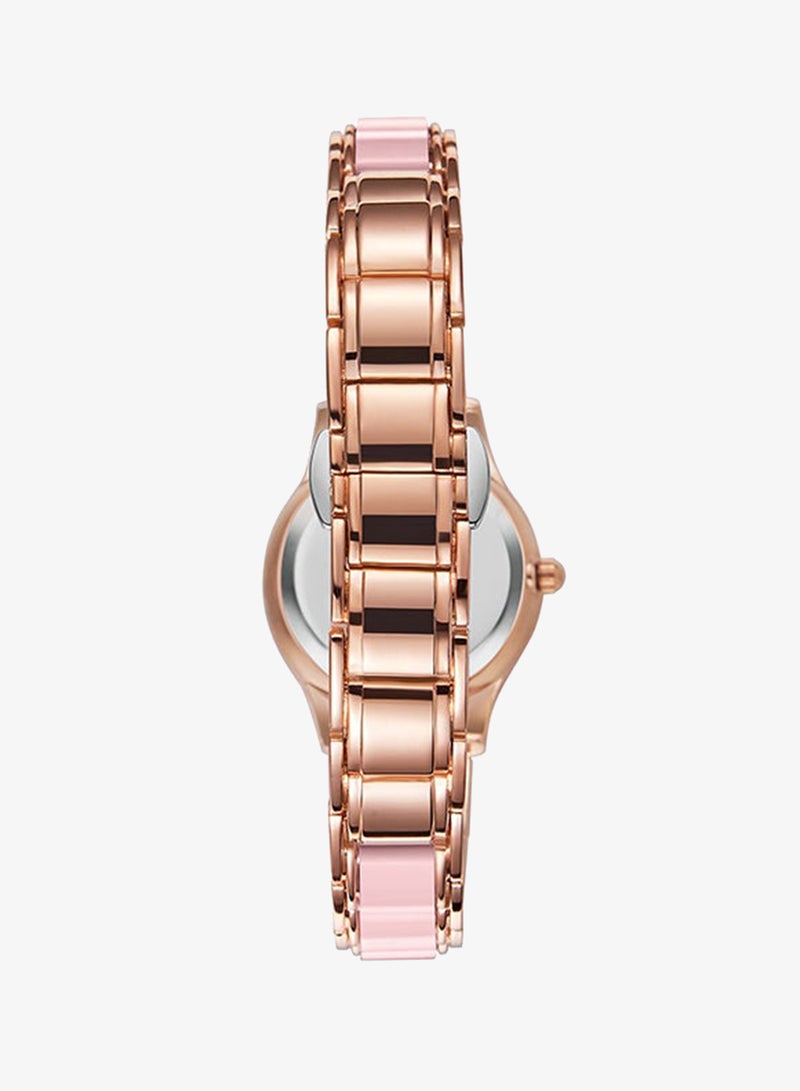 Kenneth Scott Women's Pink Dial Analog Watch - K23517-RCPP - Image 3