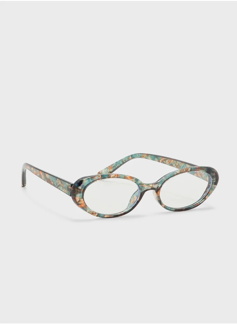 جينجر Anti Blue Laptop Optic Oval Len Glasses