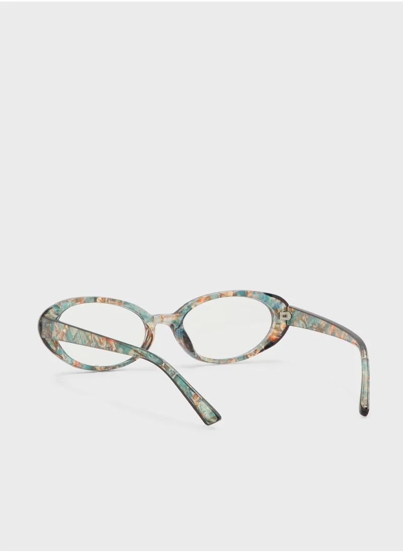 جينجر Anti Blue Laptop Optic Oval Len Glasses