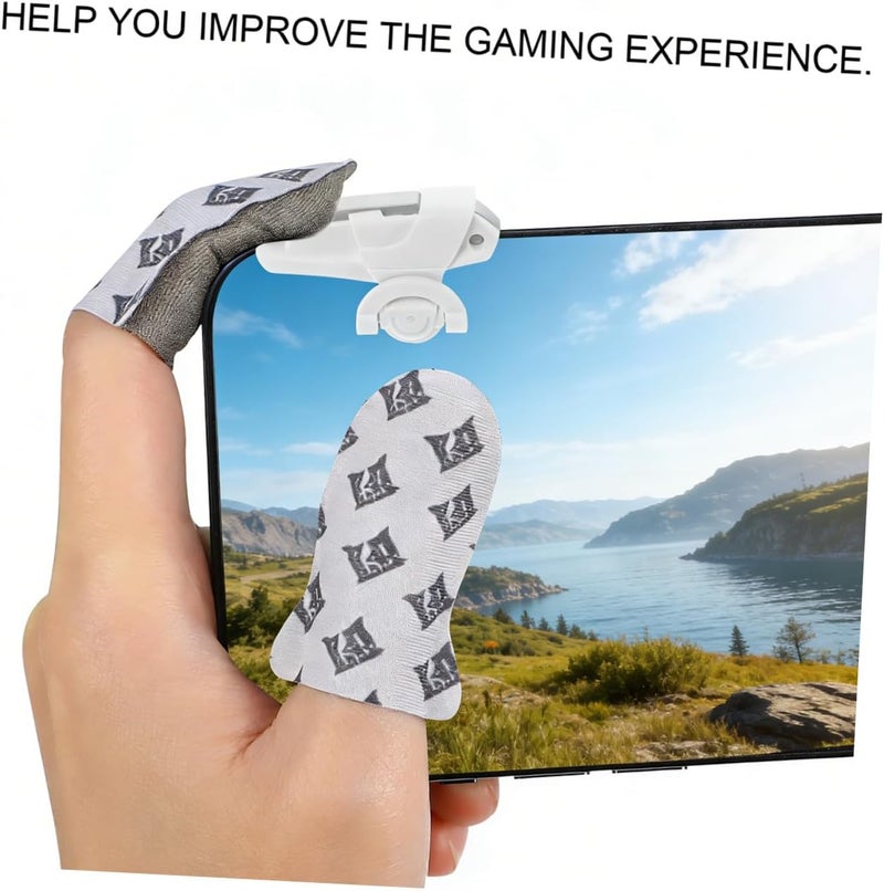 1Pair Mobile Game Controller Trigger Durable Phone Game Accessory for Enhanced Gaming Experience Compatible with Smartphones Material Gamers - Image 3