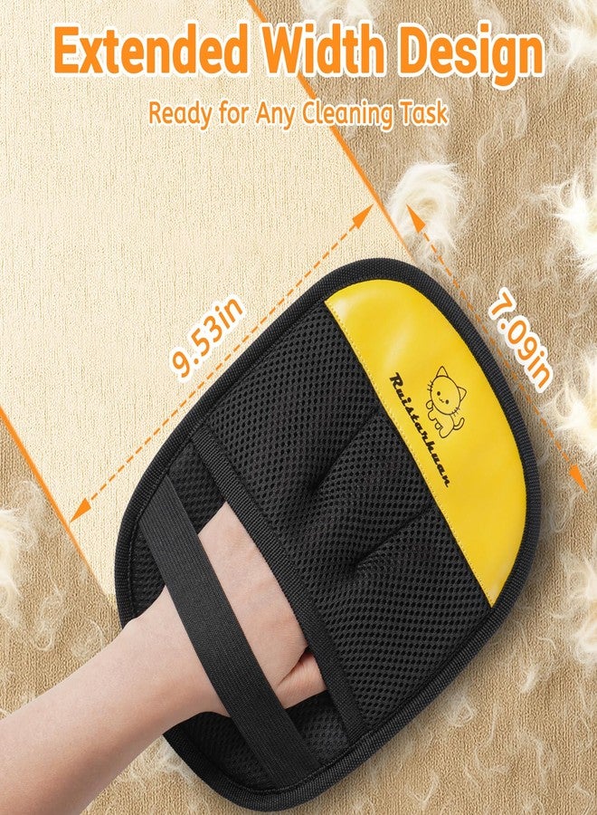 Ruistarhuan Pet Hair Removal Glove，2026 Newly Upgraded Reusable Magic Brush Pet Hair Remover Glove for Cats & Dogs，Pet Hair Remover Tool for Couch,Curtain, Clothing, Carpet, Car Seat (2Pcs) - Image 3