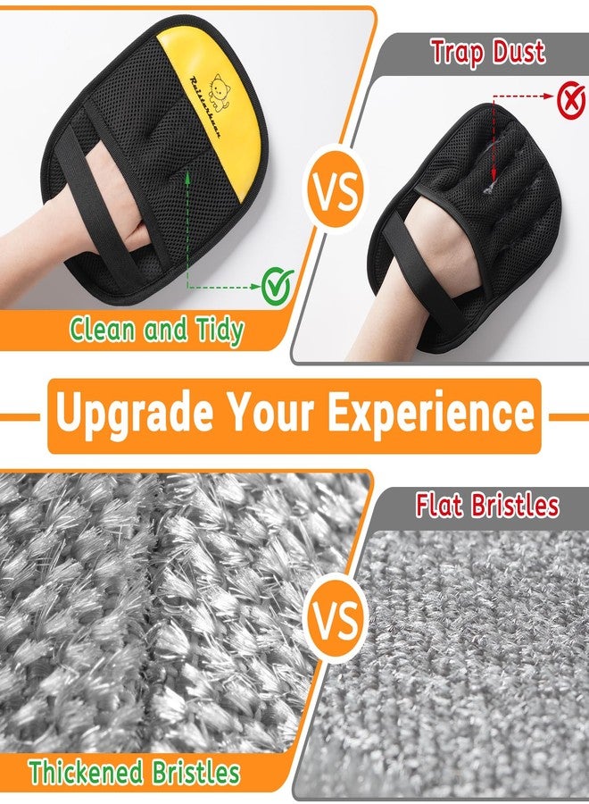 Ruistarhuan Pet Hair Removal Glove，2026 Newly Upgraded Reusable Magic Brush Pet Hair Remover Glove for Cats & Dogs，Pet Hair Remover Tool for Couch,Curtain, Clothing, Carpet, Car Seat (2Pcs) - Image 5