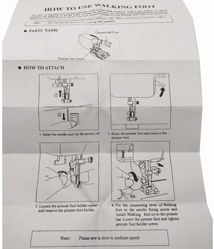 YICBOR Open Toe Walking Foot W/Guide for Brother Sewing Machine Quilting and Sewing Stitch Through Multiple Layers - Image 5