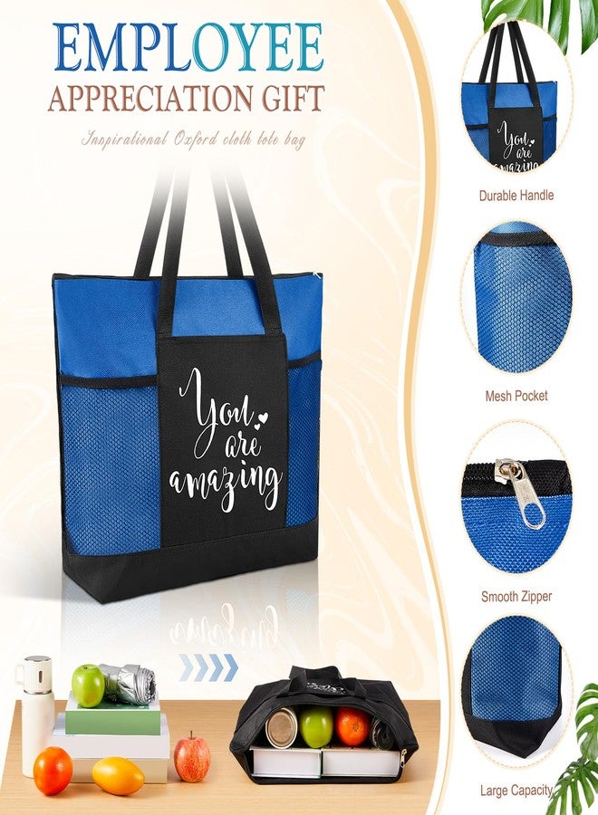 Clysee 20 Pcs Employee Appreciation Gifts Bulk Thank You Tote Bags for Women Nurses Teacher Gifts (Neutral - Image 3