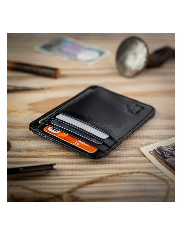 Fox Casual Genuine Leather Card Case for Men and Women Size 11 * 8cm 7 Pockets Inside Card Wallet Small Size Slim Wallets  - Image 2