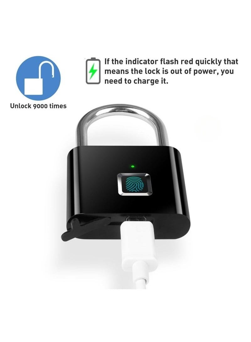 Fingerprint Padlock – Smart Keyless Waterproof Security Lock with Fingerprint Recognition - Image 2