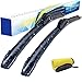 LUTEUS Windshield Wipers 26 18 Wiper Blades OEM Quality LUTEUS Premium All Seasons for Replacement Windshield Wiper Blades Set of 2 With Extra 1PC Premium Microfiber Towels - Image 2