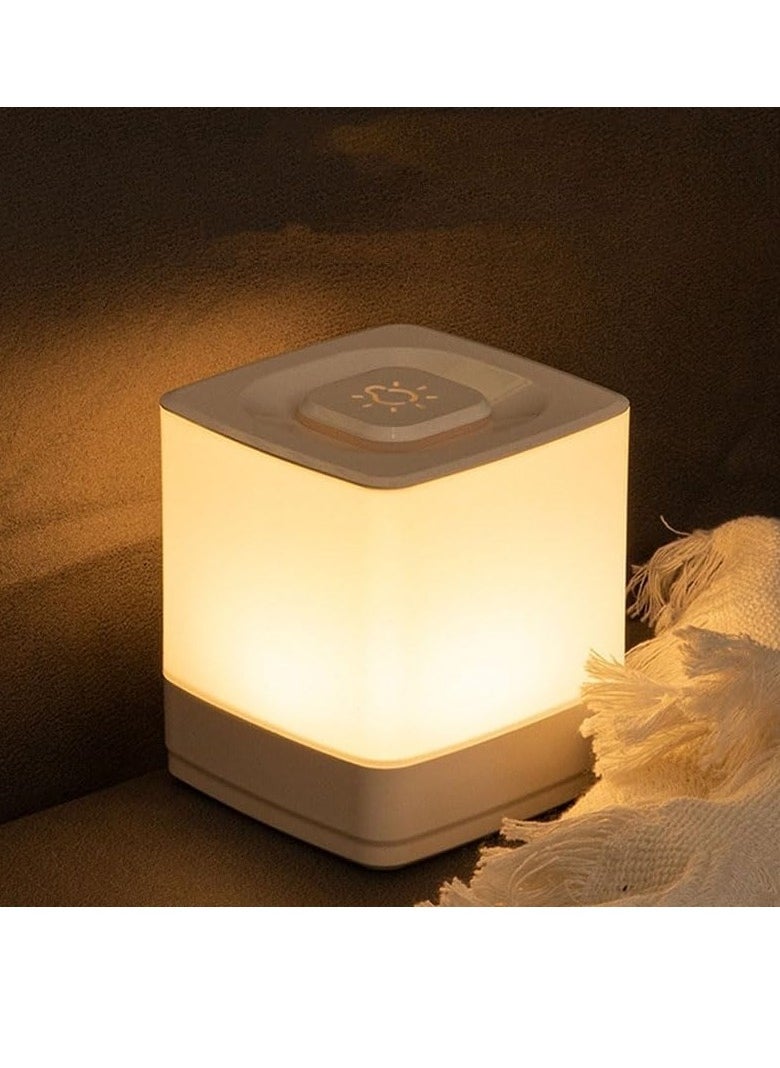 LED Sleeping Night Light Bedroom Warm Light Ambiance Bedside Lamp, Rechargeable with long 4000mAh battery