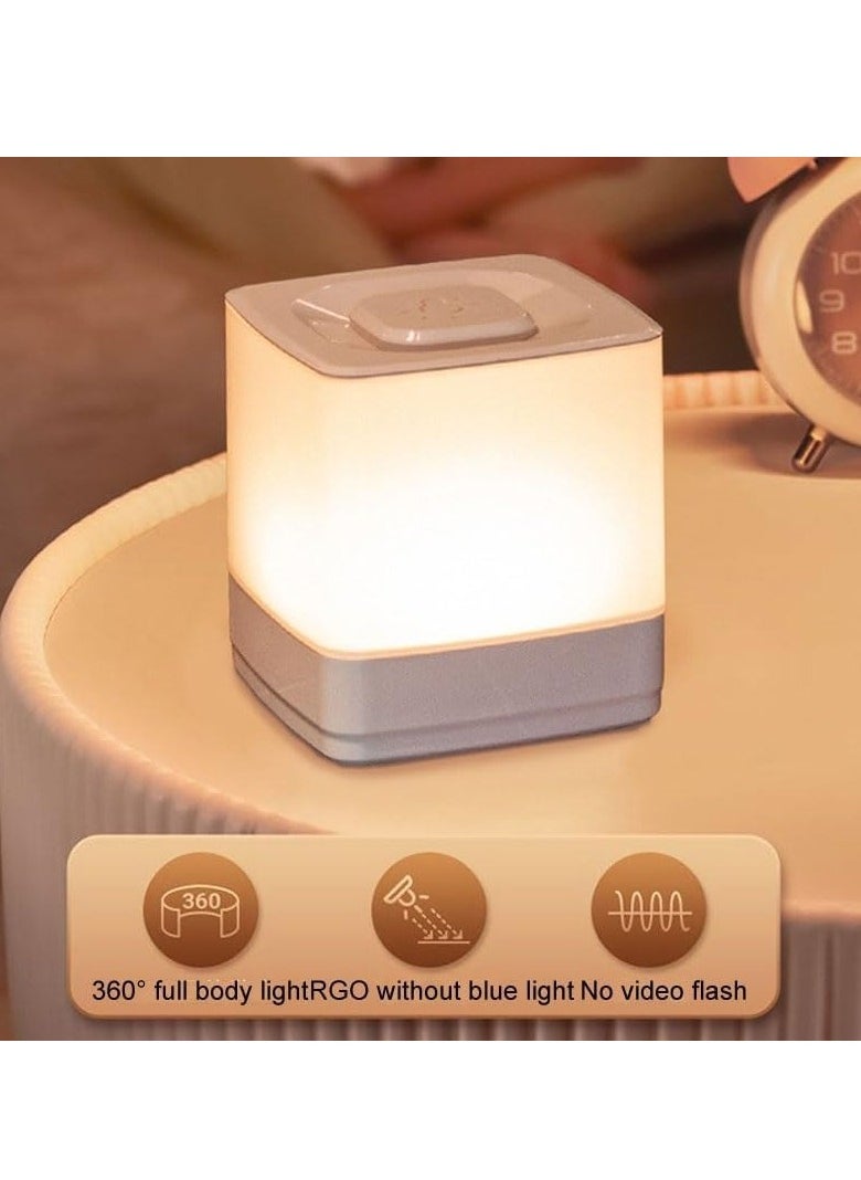 LED Sleeping Night Light Bedroom Warm Light Ambiance Bedside Lamp, Rechargeable with long 4000mAh battery