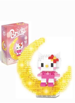 Brick Model Building Blocks Kitty Shape With Glow Light  - Image 2