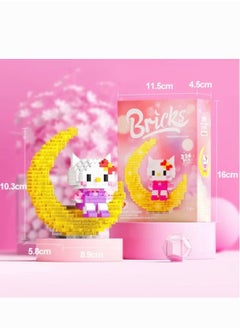 Brick Model Building Blocks Kitty Shape With Glow Light  - Image 3