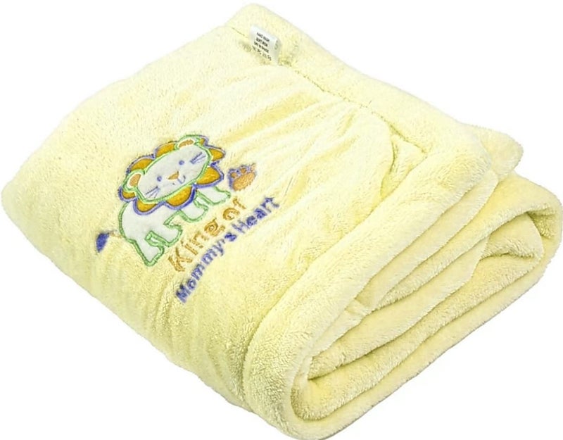 BRANDONN Baby Blankets New Born Double Layer Soft Coral Crib Top Sheet Cum Baby Bath Towel Bed Bedding for Baby Boys and Baby Girls - Image 4