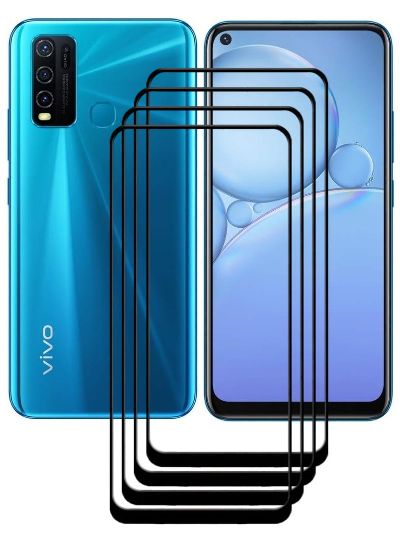 ACLIX 4 Pieces Antistatic ESD Dustproof Premium Quality High Definition Tempered Glass Screen Protector Designed For vivo Y30 - Image 1