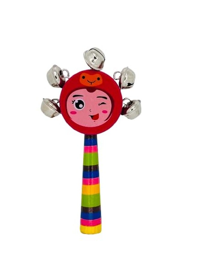 Evoshine Wooden Baby Rattles - Set of 2 Multicolor Musical Toys for Infants | Eco-Friendly | Safe & Non-Toxic Baby Toys | Perfect for Early Learning & Sensory Development - Image 4