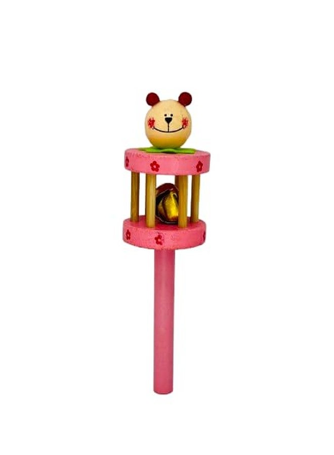 Evoshine Wooden Baby Rattles - Set of 2 Multicolor Musical Toys for Infants | Eco-Friendly | Safe & Non-Toxic Baby Toys | Perfect for Early Learning & Sensory Development - Image 3