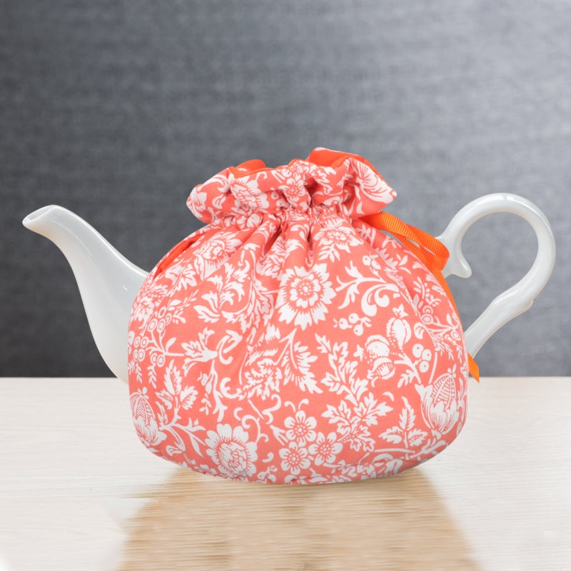 Teapot Cozy Dust-Proof Table Protection Cotton Wooden Inner Shield Round Top Opening Ethnic Style 20x15cm For Women Family Members 1Pack - Image 5