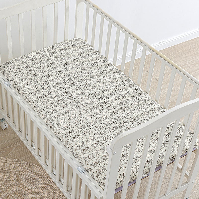 Baby Fitted Bed Sheets, Cotton Gauze, Special Small Bed Sheets for Newborn Babies, Kindergarten Kidsren''s Spliced ??Mattress Cover, Breathable - Image 1