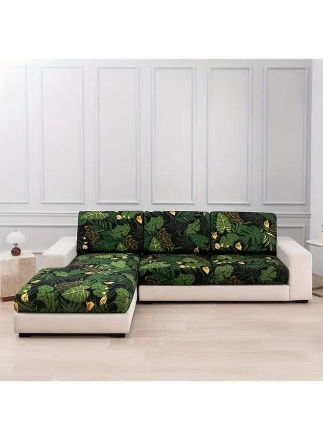 أغطية أريكة Green Leaves ذات المقعد المفرد الصديقة للحيوانات الأليفة قابلة للغسيل الآلي مع أغطية الذراعين - Image 2