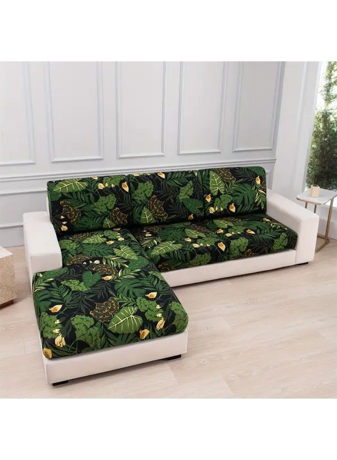 أغطية أريكة Green Leaves ذات المقعد المفرد الصديقة للحيوانات الأليفة قابلة للغسيل الآلي مع أغطية الذراعين - Image 3