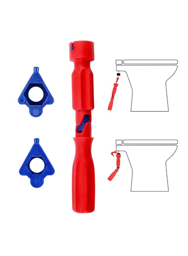 Toilet Seat Fitting Tool, Universal Toilet Seat Repair Wrench Anti-slip Installation Removal Key for 10/13/17mm Nuts - Image 1