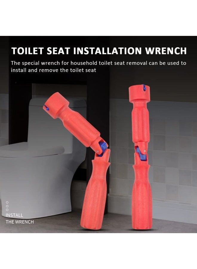 Toilet Seat Fitting Tool, Universal Toilet Seat Repair Wrench Anti-slip Installation Removal Key for 10/13/17mm Nuts - Image 2