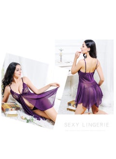 Sunlu Women's Soft Elastic Lace Sling Underwear Pajamas  - Image 1