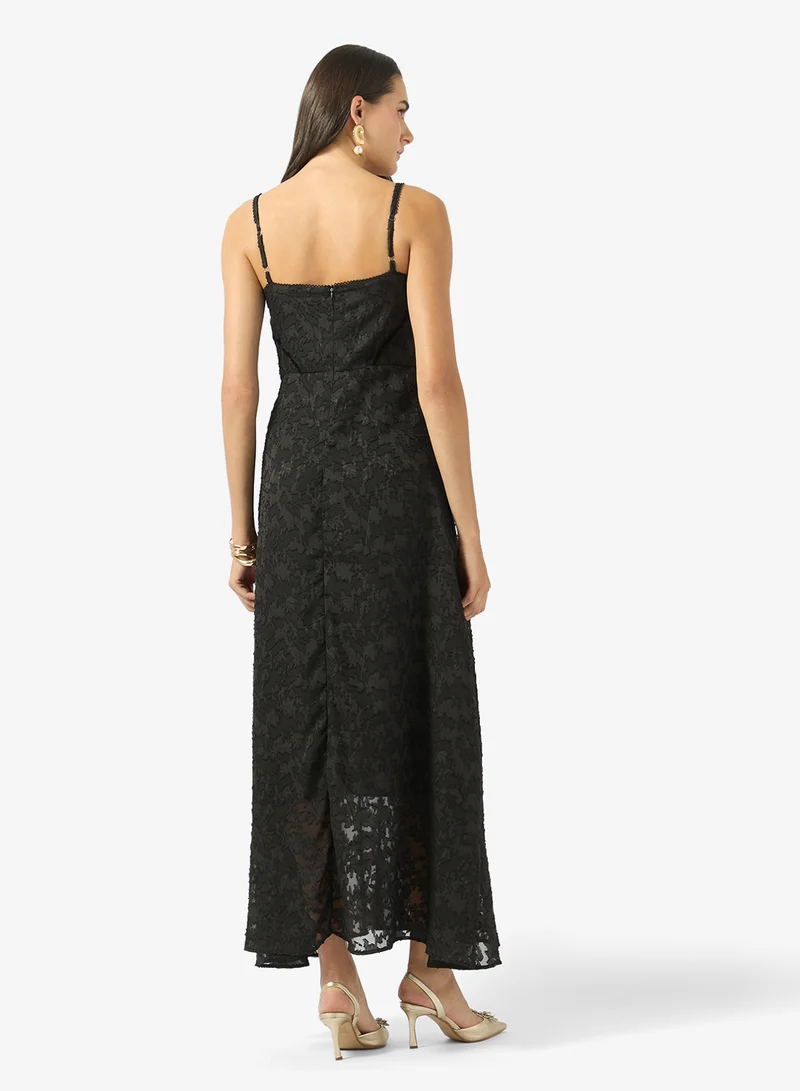 Ginger Boutique Corset Bodice Lace A Line Dress